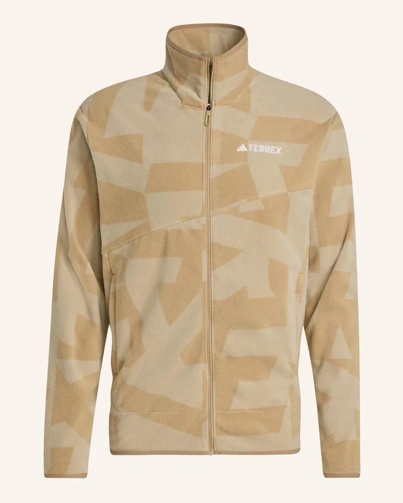 adidas Fleecejacke TERREX MULTI PRINTED FULL ZIP Braun