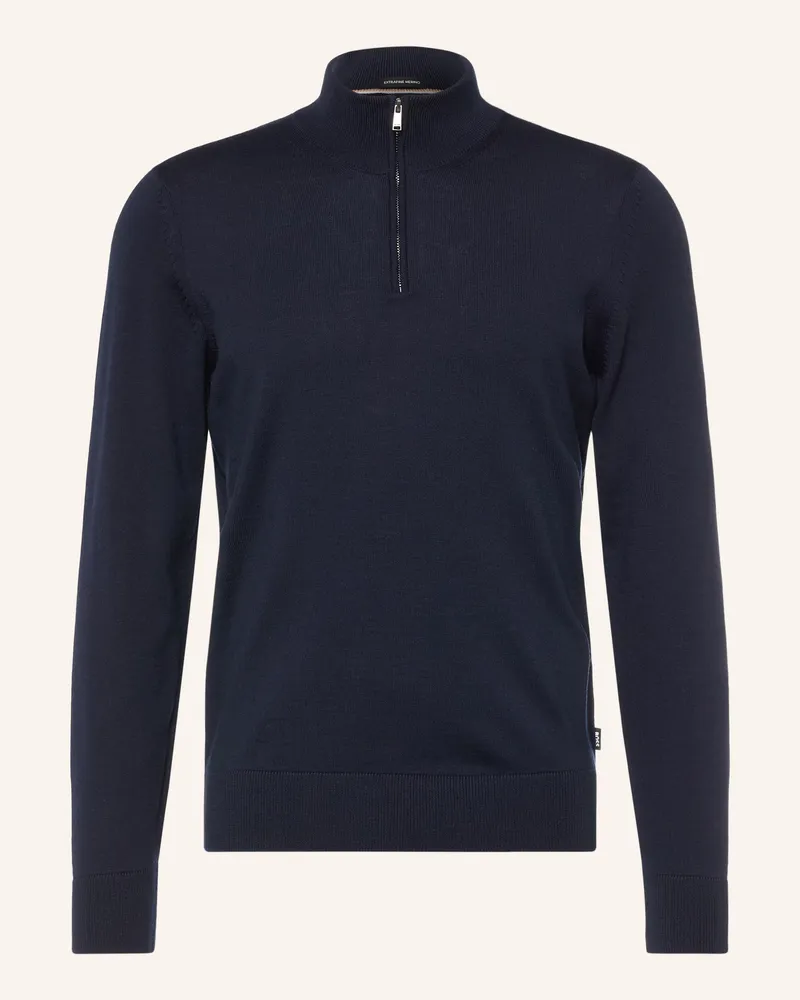 HUGO BOSS Troyer Ebenji blau Dunkelblau