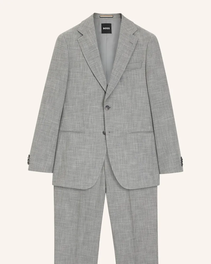 HUGO BOSS Business Anzug C-HUGE-2PCS-261 Slim Fit Silber