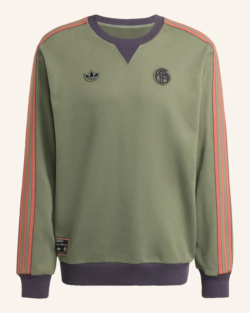 adidas Fc Bayern München Terrace Icons Sweatshirt gruen Grün
