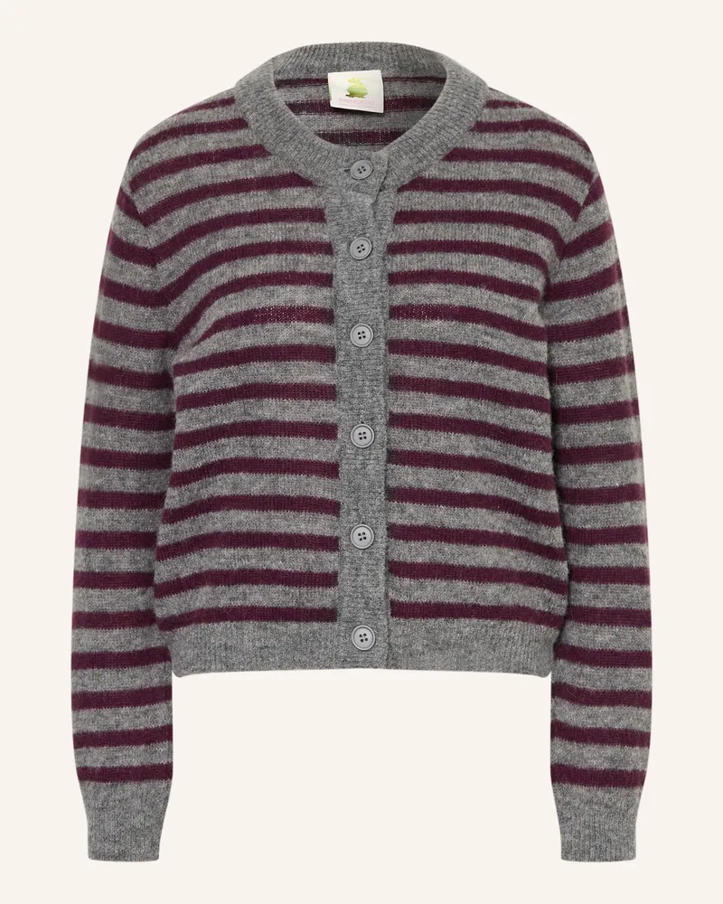 Princess goes Hollywood Strickjacke Mit Alpaka rot Grau