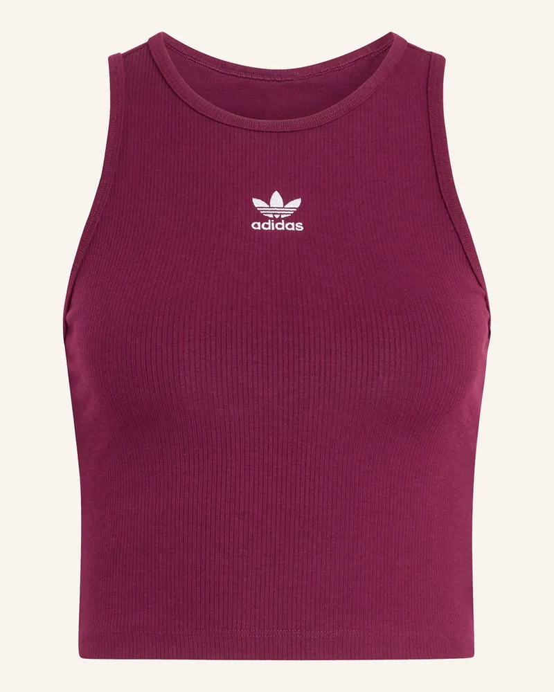 adidas Cropped-Top Essentials braun Fuchsia