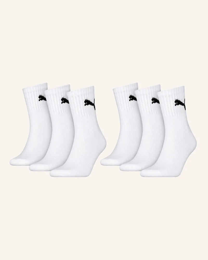 Puma Sportsocken Short Crew 6-Pack weiss Weiss