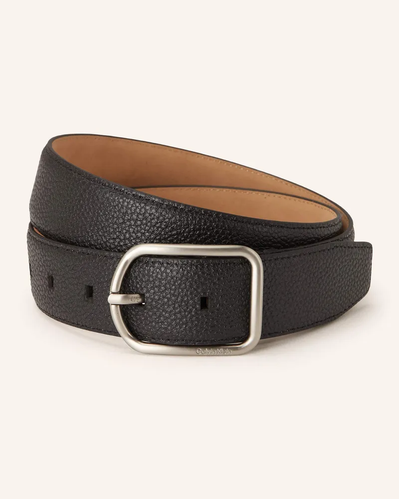 Calvin Klein Ledergürtel Schwarz