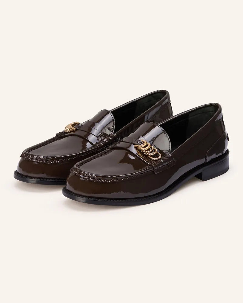 Dorothee Schumacher Lack-Loafer GLOSSY Dunkelbraun
