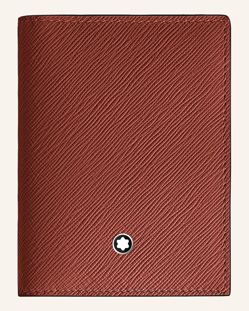 Montblanc Saffiano-Kartenetui rot Braun