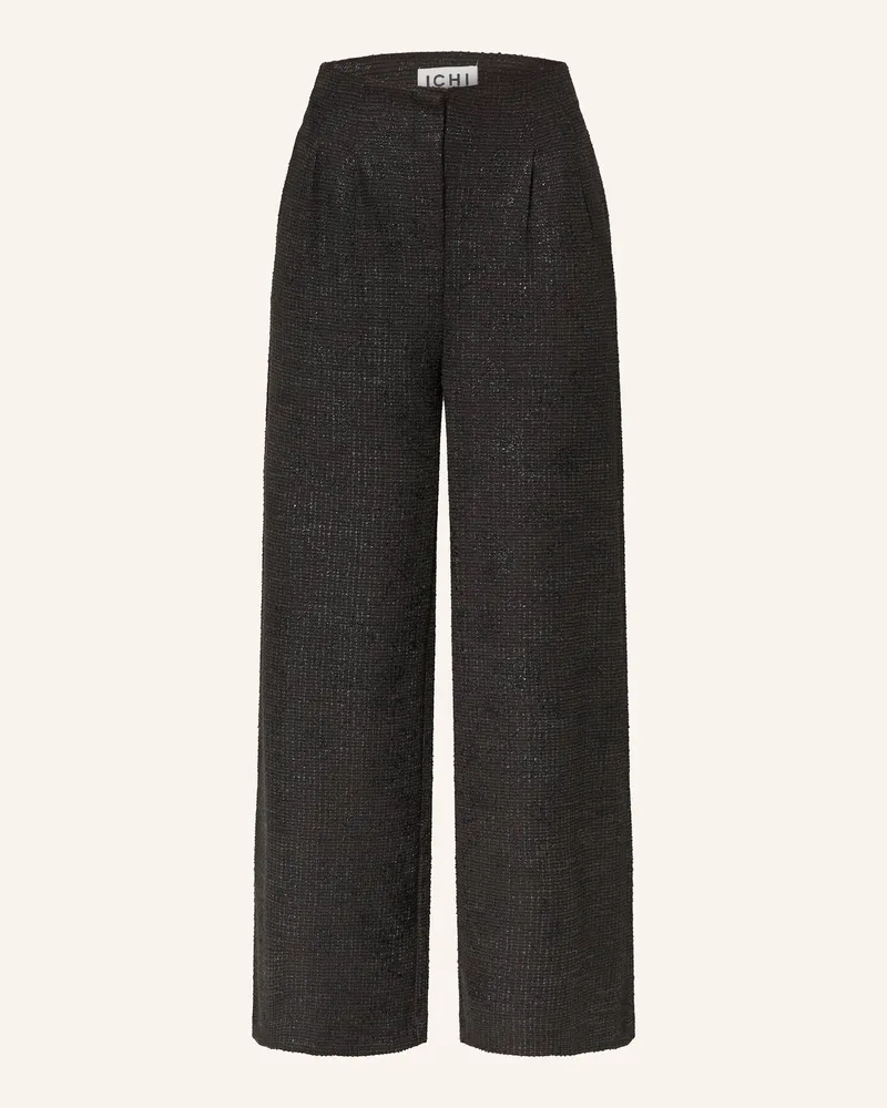 ICHI Marlenehose Ihkate schwarz Schwarz