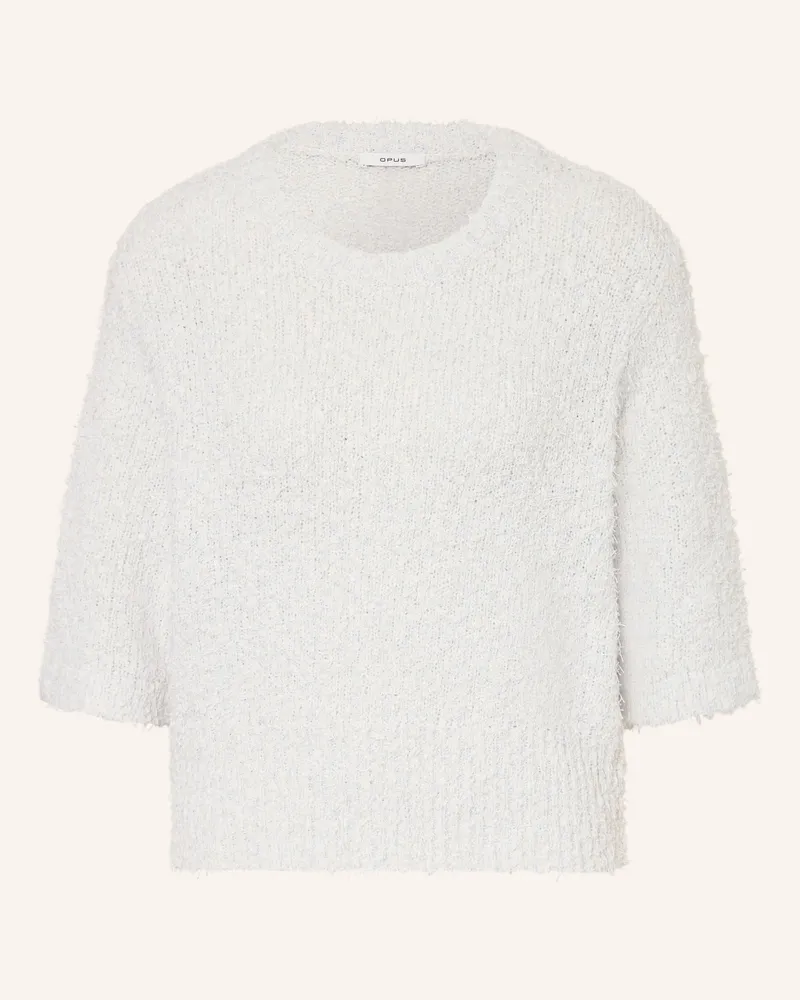 OPUS Pullover Pamos Mit 3/4-Arm blau Hellblau