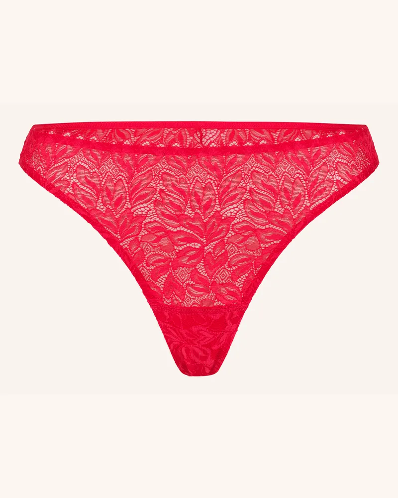 Ehrlich Textil Dreamy Lace String Tanga Aus Nachhaltiger Spitze - Atmungsaktiv rot Rot