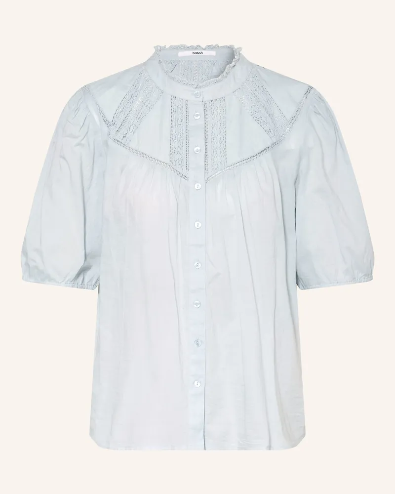 ba&sh Bluse Nella Mit Spitze blau Hellblau