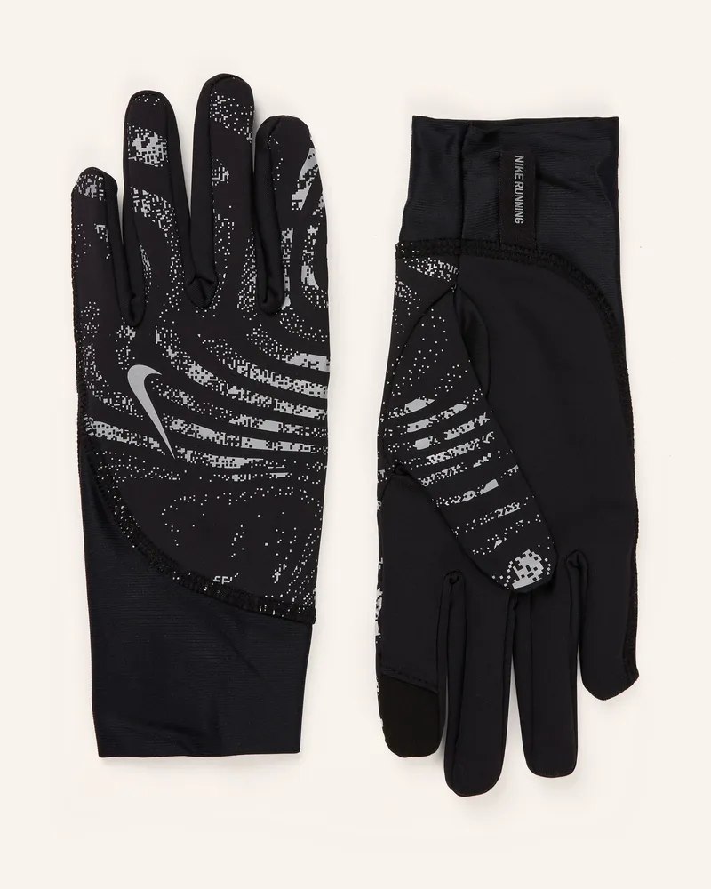 Nike Multisport-Handschuhe Pacer Midweight Rg Mit Touchscreen-Funktion schwarz Schwarz