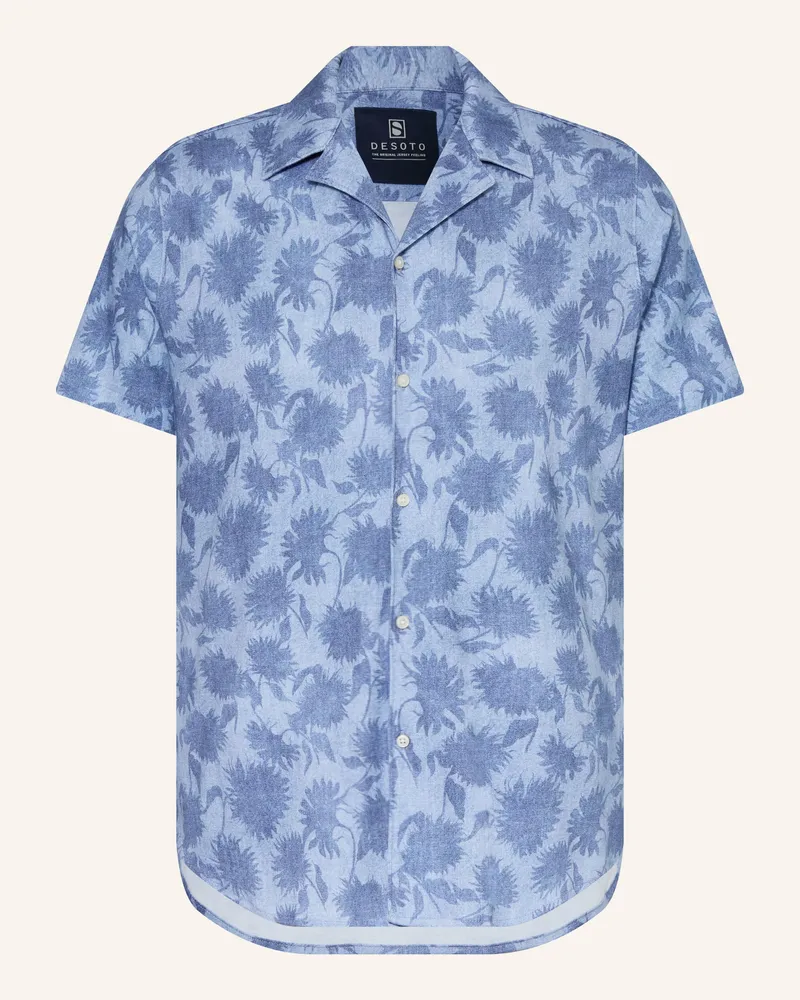DESOTO Resorthemd Lido Slim Fit Aus Jersey blau Blau