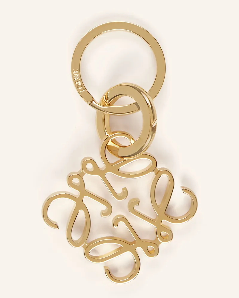 Loewe Schlüsselanhänger Anagram gold Gold