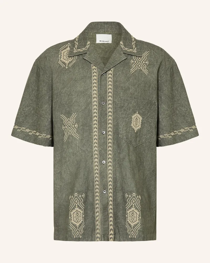 Isabel Marant Resorthemd ZEKIM Comfort Fit Khaki