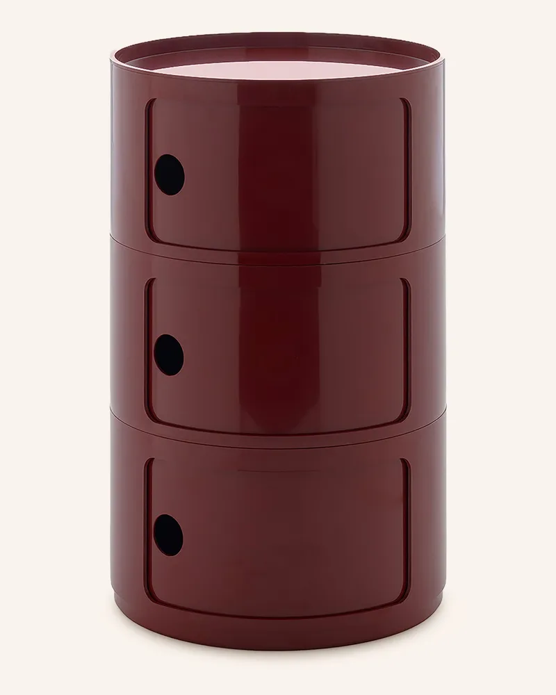 Kartell Beistelltisch Componibili rot Dunkelrot