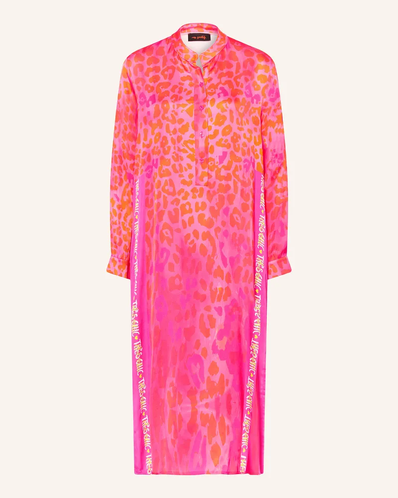 Miss Goodlife Satinkleid Pink