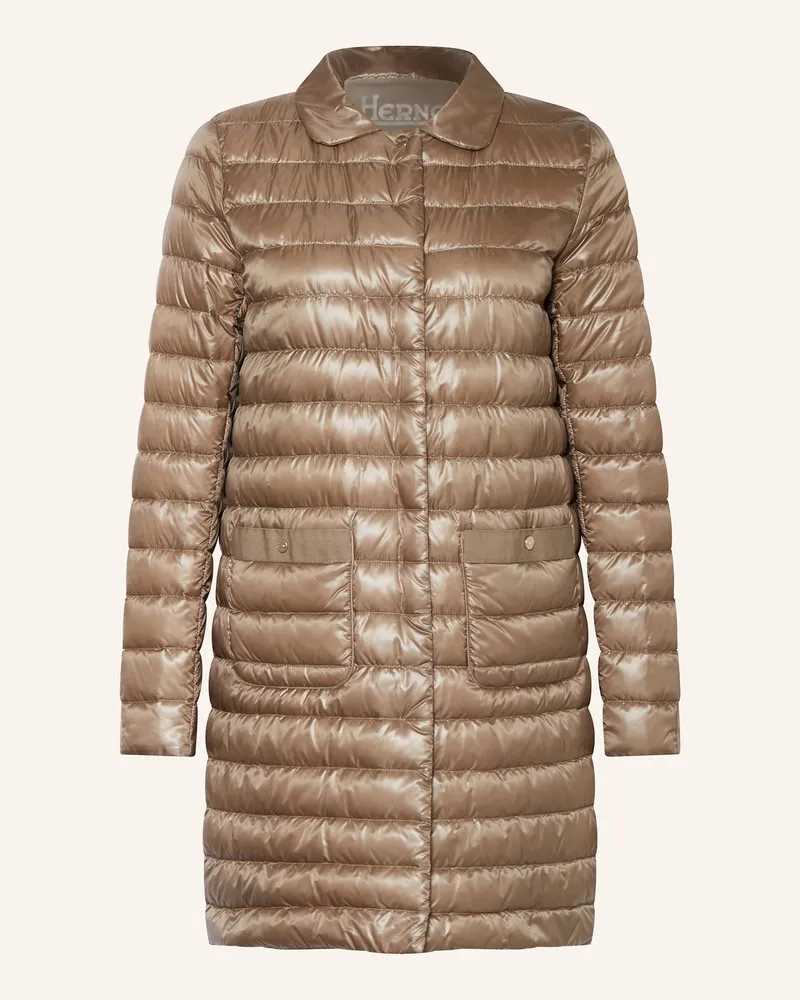 Herno Daunenmantel beige Taupe