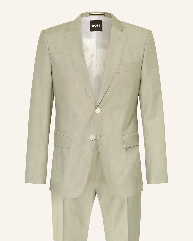 HUGO BOSS Anzug HUGE Slim Fit Hellgrün