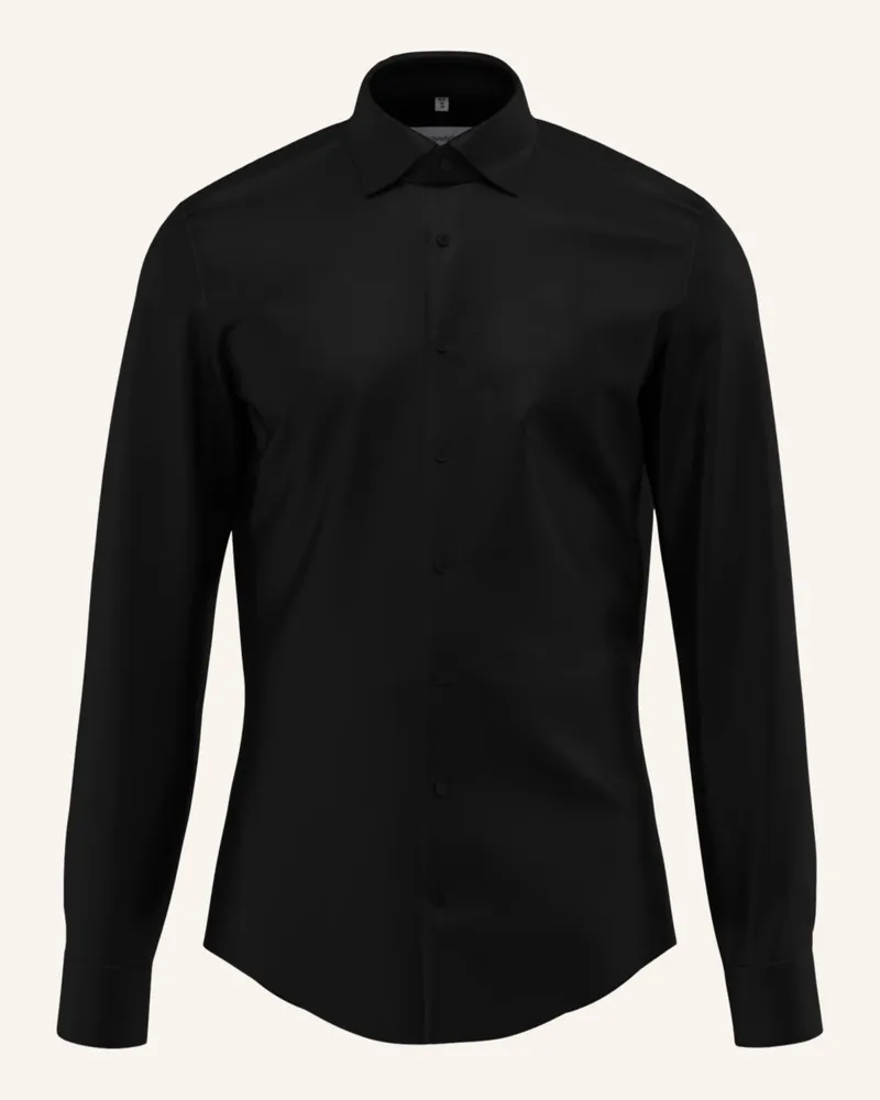Seidensticker Business Hemd Slim Fit Schwarz