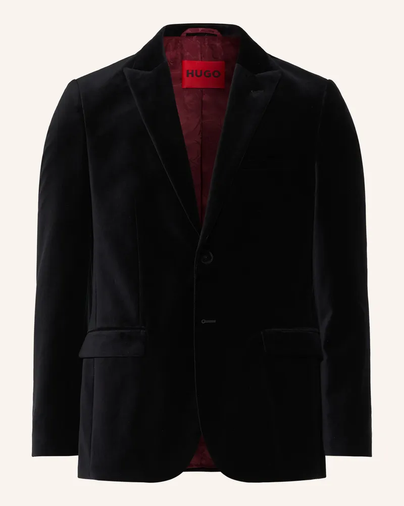 HUGO BOSS Samtsakko Arti Extra Slim Fit schwarz Schwarz