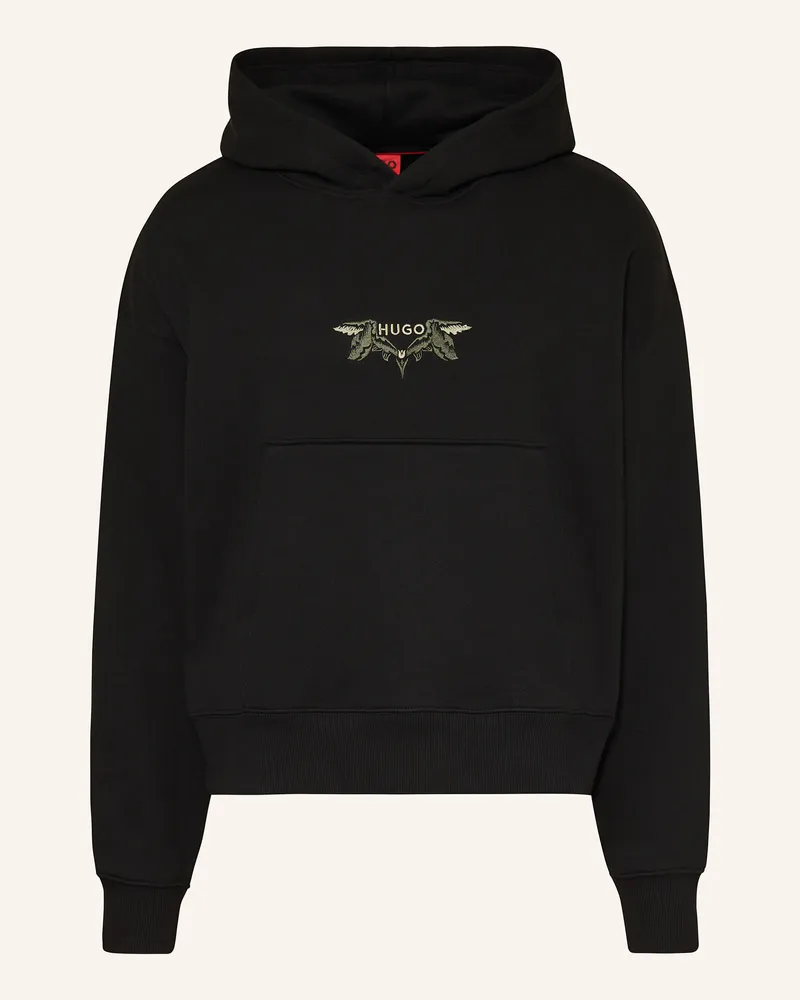 HUGO BOSS Hoodie Dimstone schwarz Schwarz