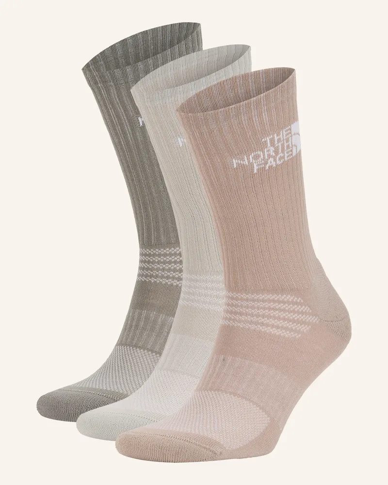 The North Face 3er-Pack Sportsocken Multi Sport Cush Crew beige Beige