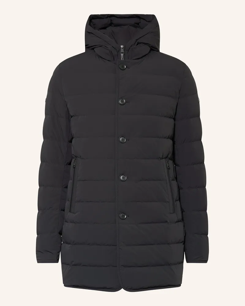 DUNO Daunenmantel Licosa blau Schwarz