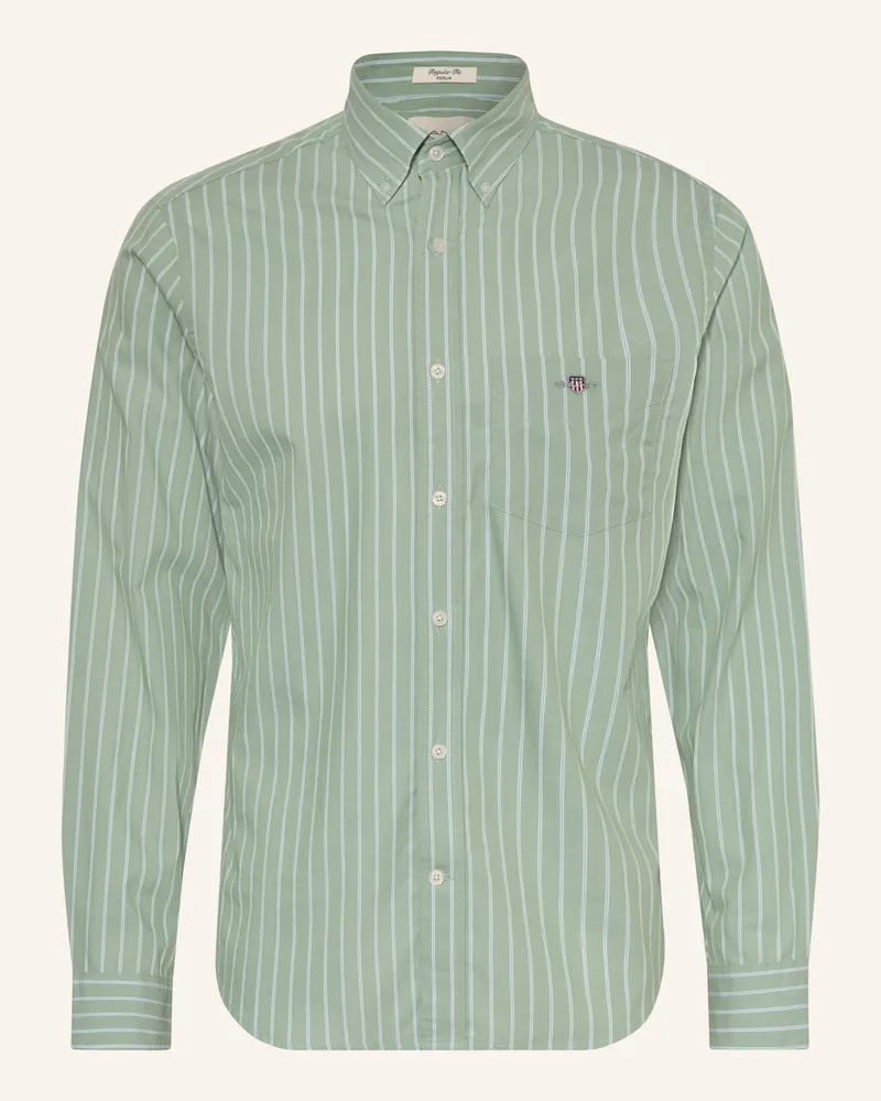 Gant Hemd Slim Fit gruen Hellgrün