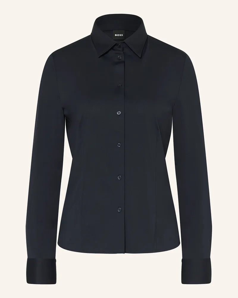 HUGO BOSS Hemdbluse BIRDIE TUESDAY Dunkelblau