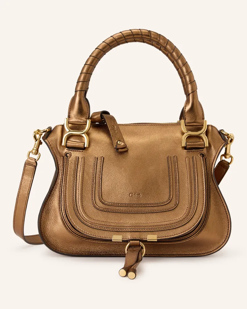 Chloé Handtasche Marcie braun Golden