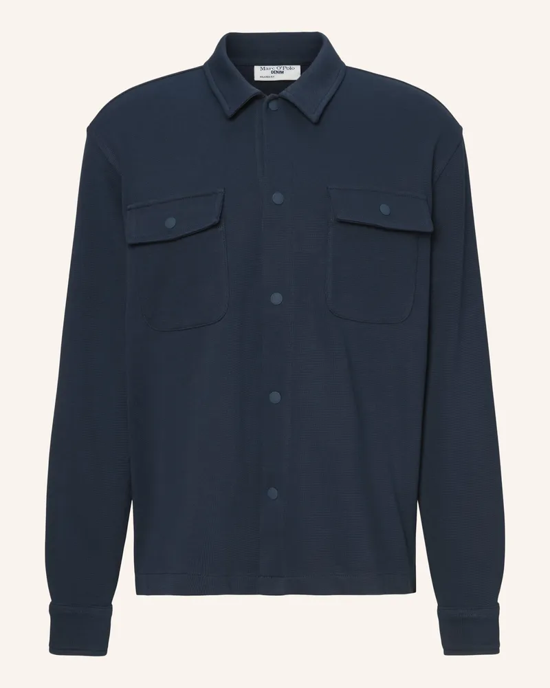 Marc O'Polo Overshirt blau Dunkelblau