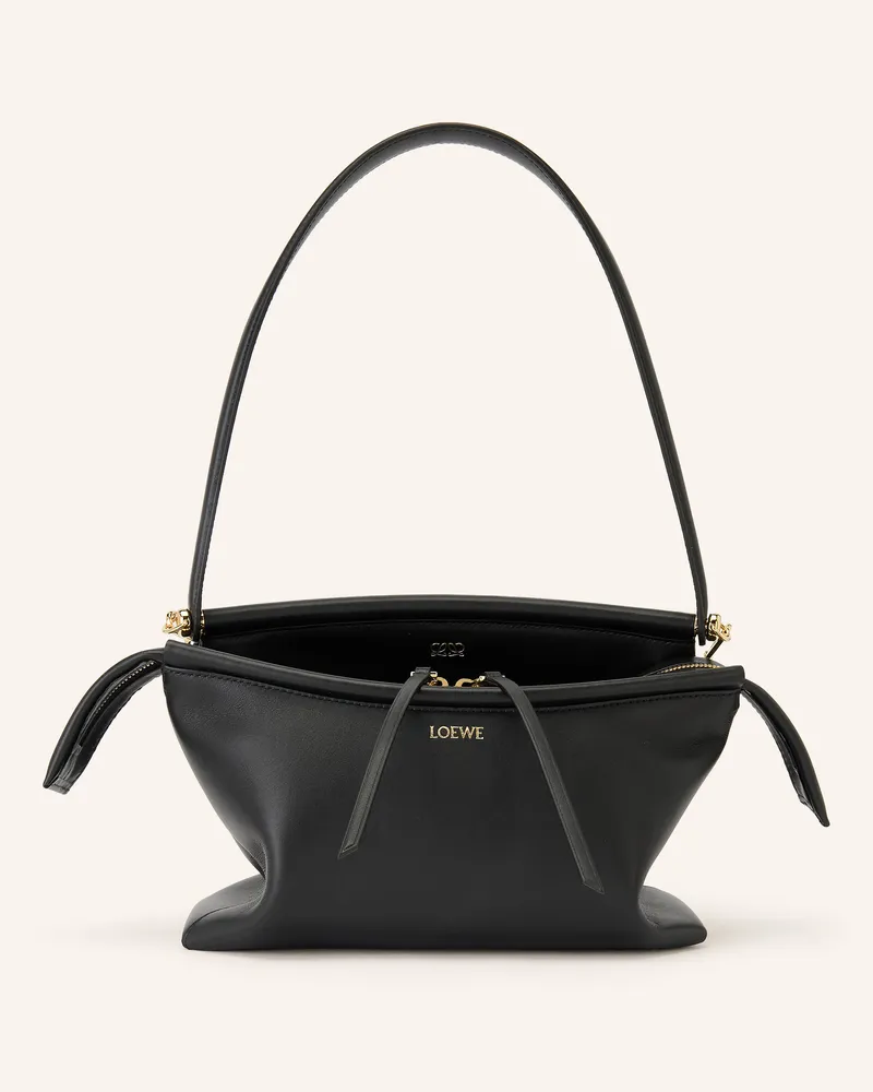 Loewe Schultertasche Whisker Small schwarz Schwarz
