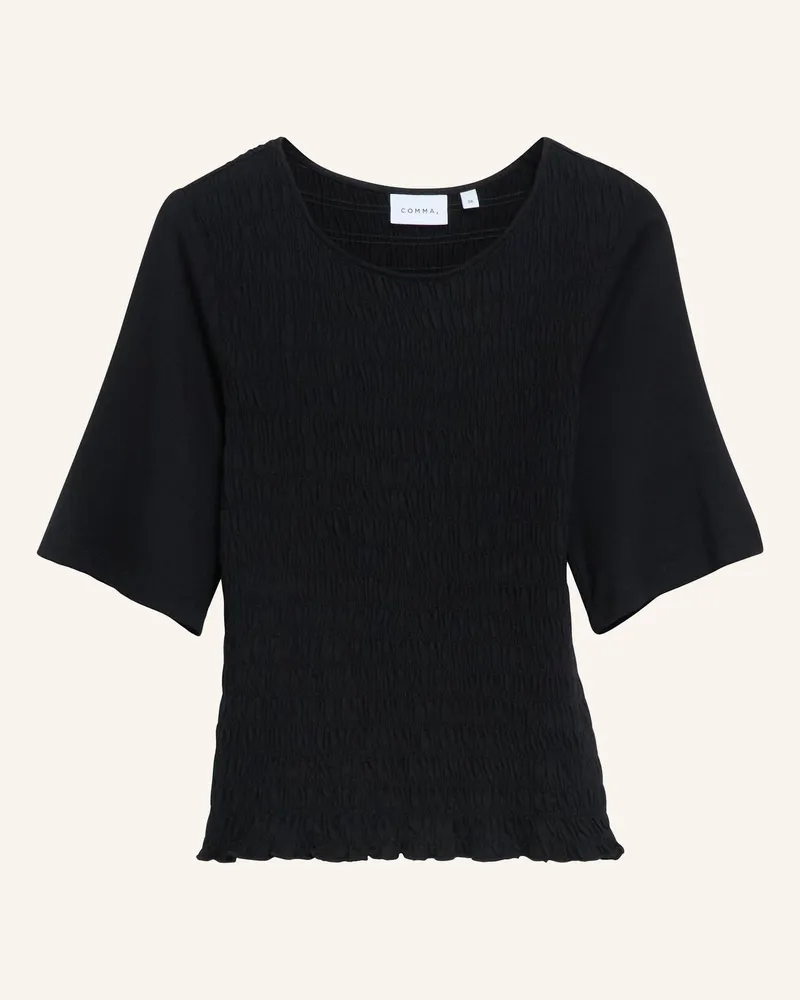 COMMA T-Shirt schwarz Schwarz