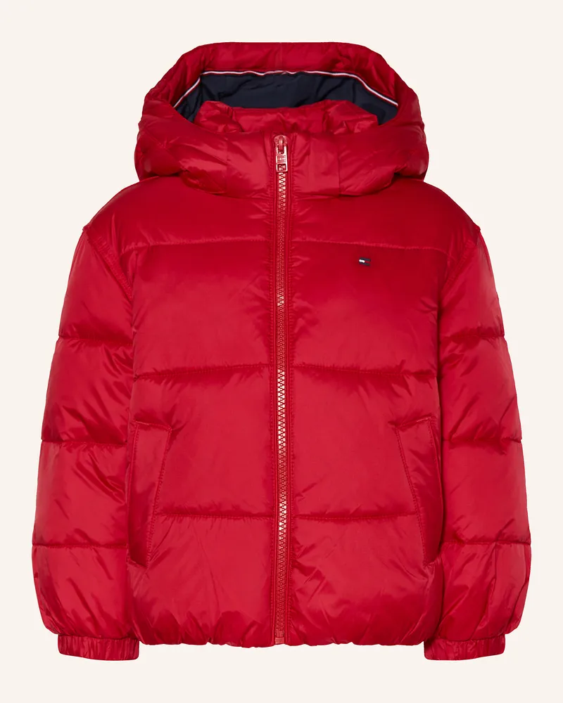 Tommy Hilfiger Steppjacke mit abnehmbarer Kapuze Rot