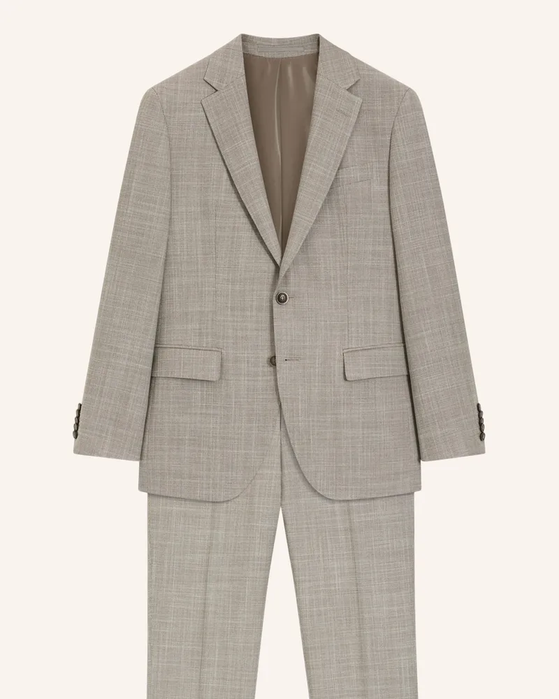 HUGO BOSS Business Anzug L-HARVERS-2PCS-241 Slim Fit Khaki