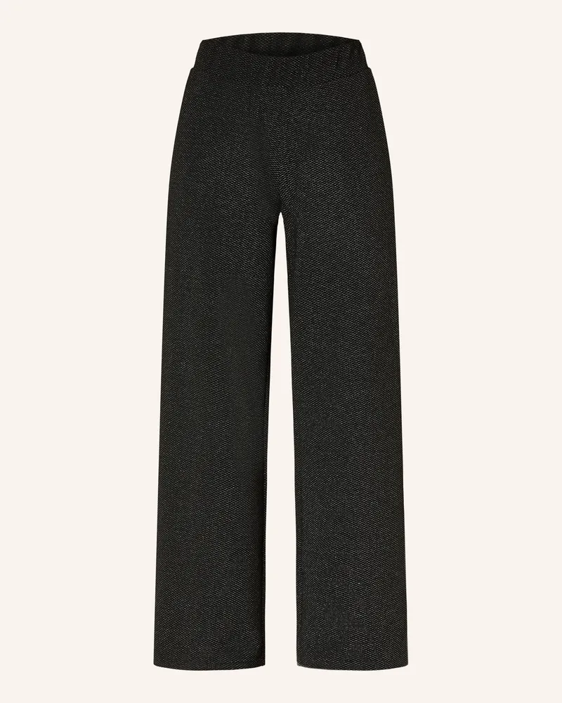 S.Oliver Hose mit Glitzergarn Schwarz