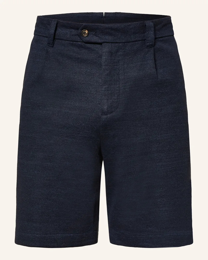 Eleventy Strickshorts blau Dunkelblau