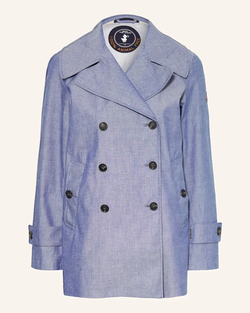 Save The Duck Trench-Jacke SELA in Jeansoptik Blau