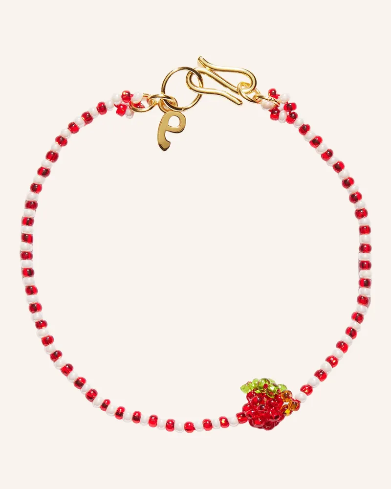 PURA UTZ Armbänder Mini Striped Apple Bracelet 19cm By Glambou gold Gold