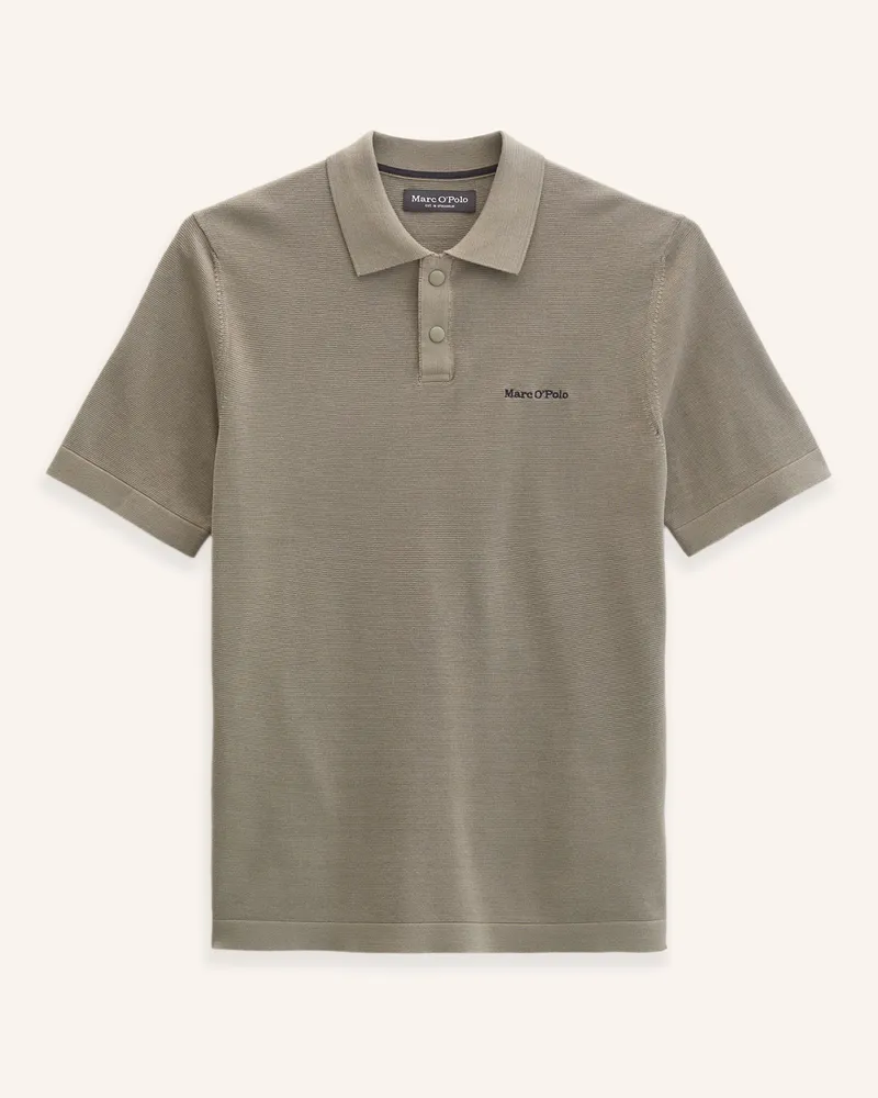 Marc O'Polo Strick-Poloshirt braun Braun