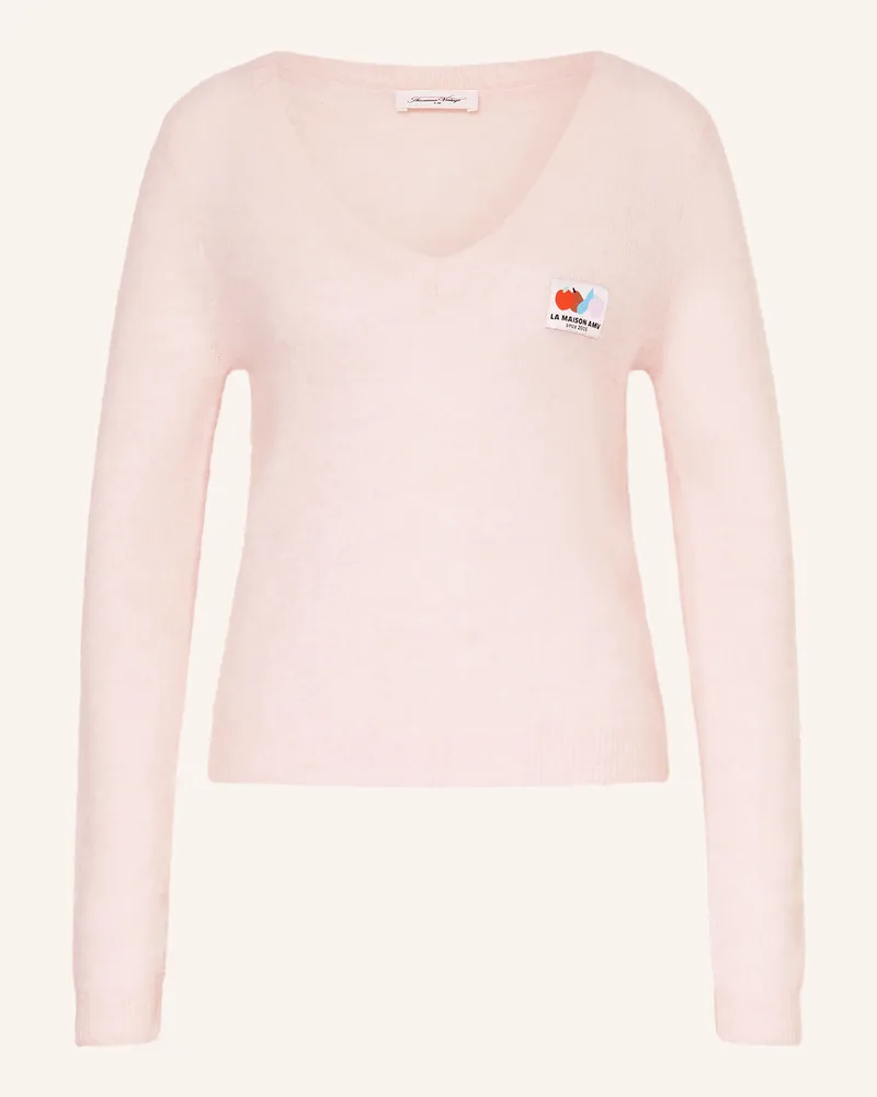 American Vintage Pullover Nenybay Mit Alpaka rosa Hellrosa