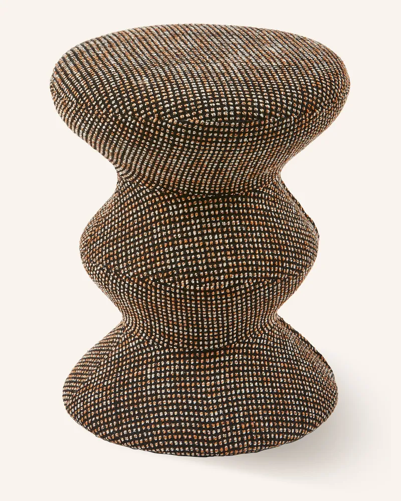 POLSPOTTEN Hocker ZIG ZAG Dunkelbraun