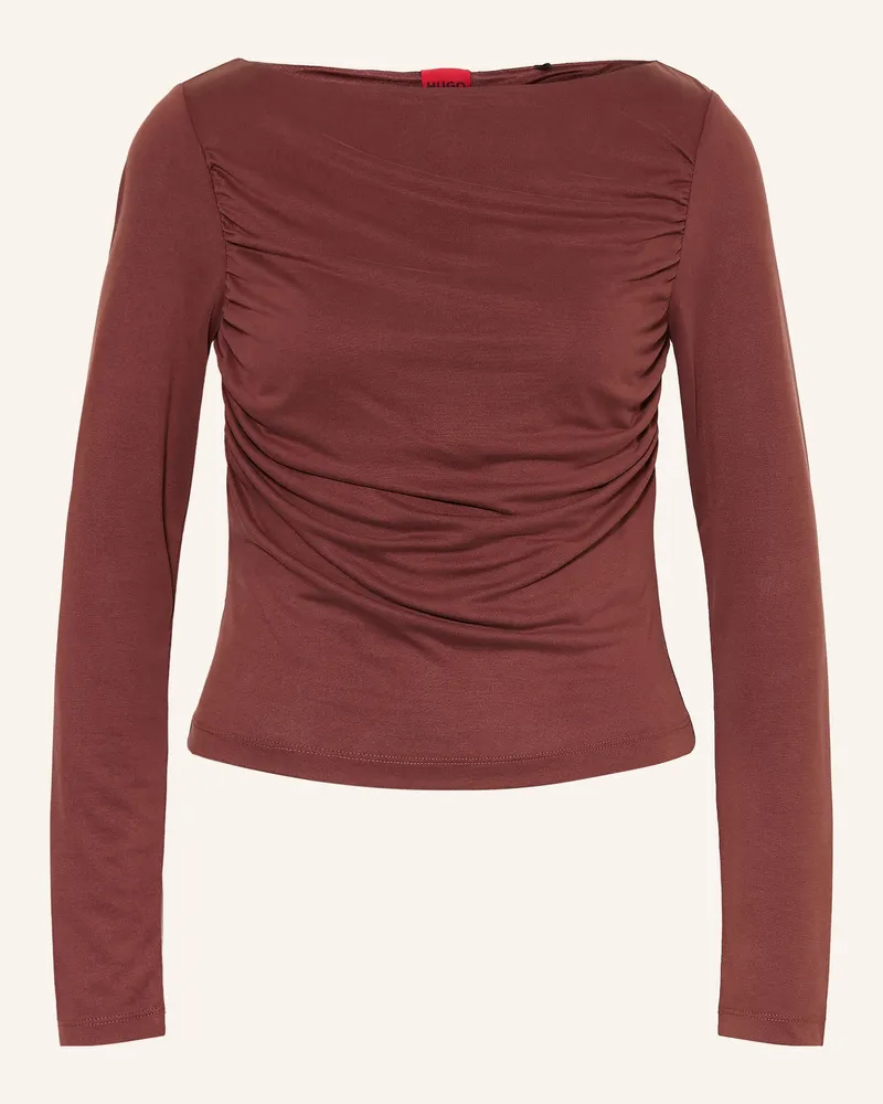 HUGO BOSS Longsleeve Daeni braun Braun