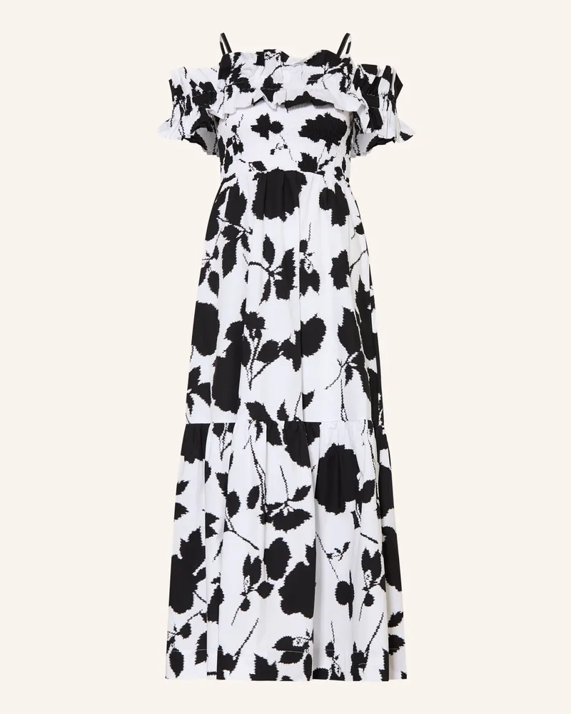 Maryan Mehlhorn Strandkleid FLORASCAPE mit Rüschen Weiss