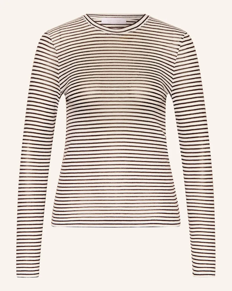 Rich&Royal Longsleeve mit Glitzergarn Weiss