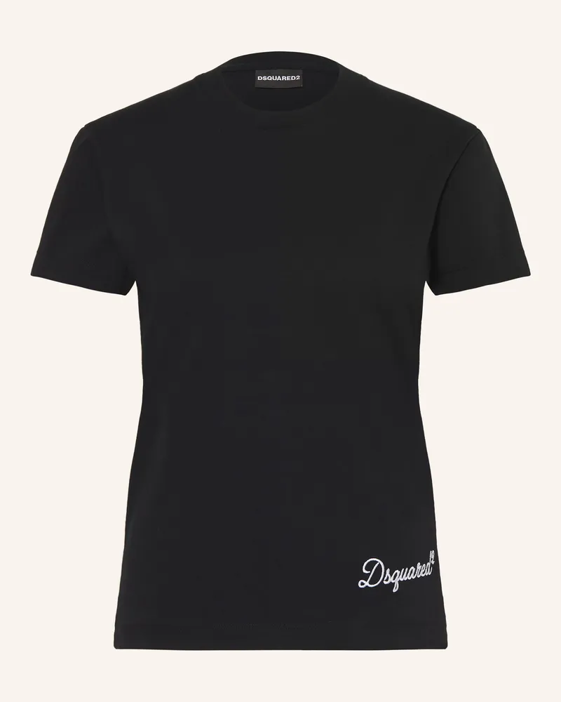 Dsquared2 T-Shirt Signature Just Right Fit schwarz Schwarz