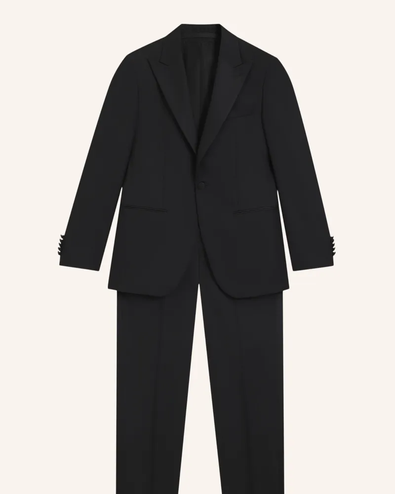 HUGO BOSS Business Anzug L-HARVERS2PCSTUX-254 Slim Fit Schwarz
