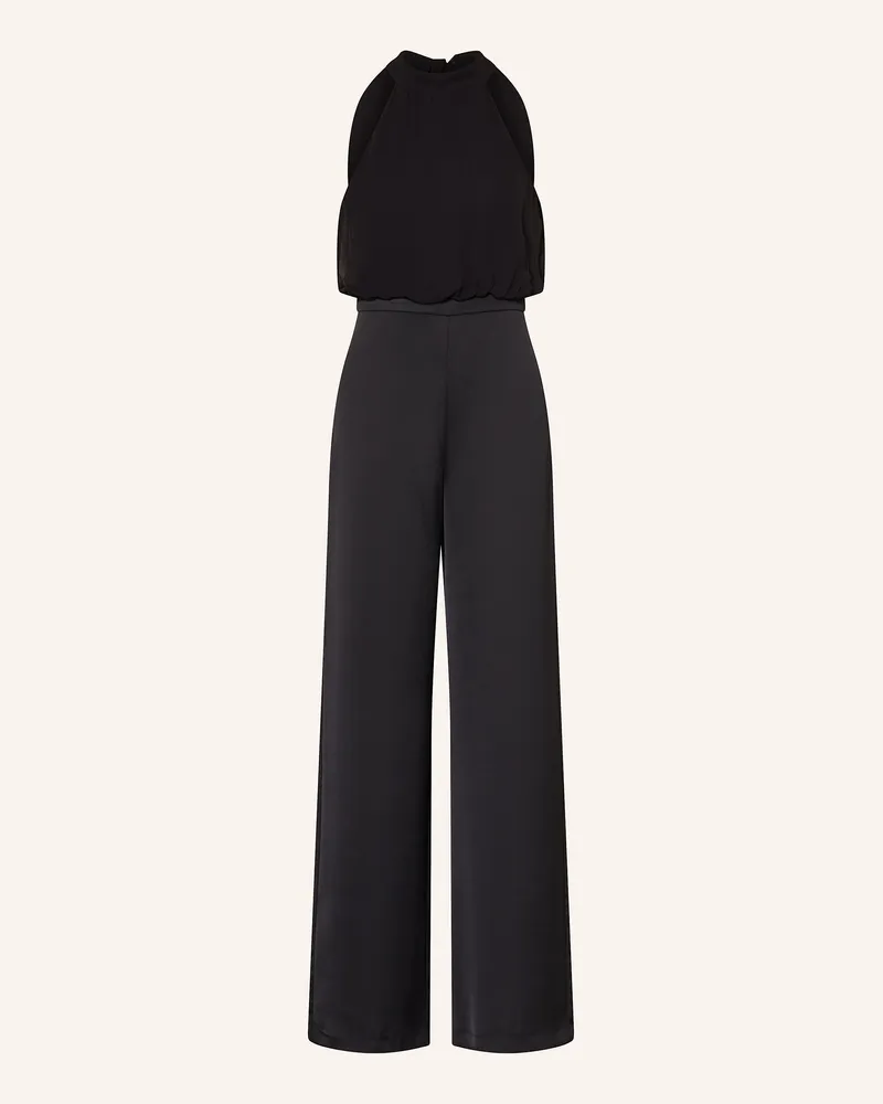 MAX&Co. Jumpsuit DENVER im Materialmix Schwarz