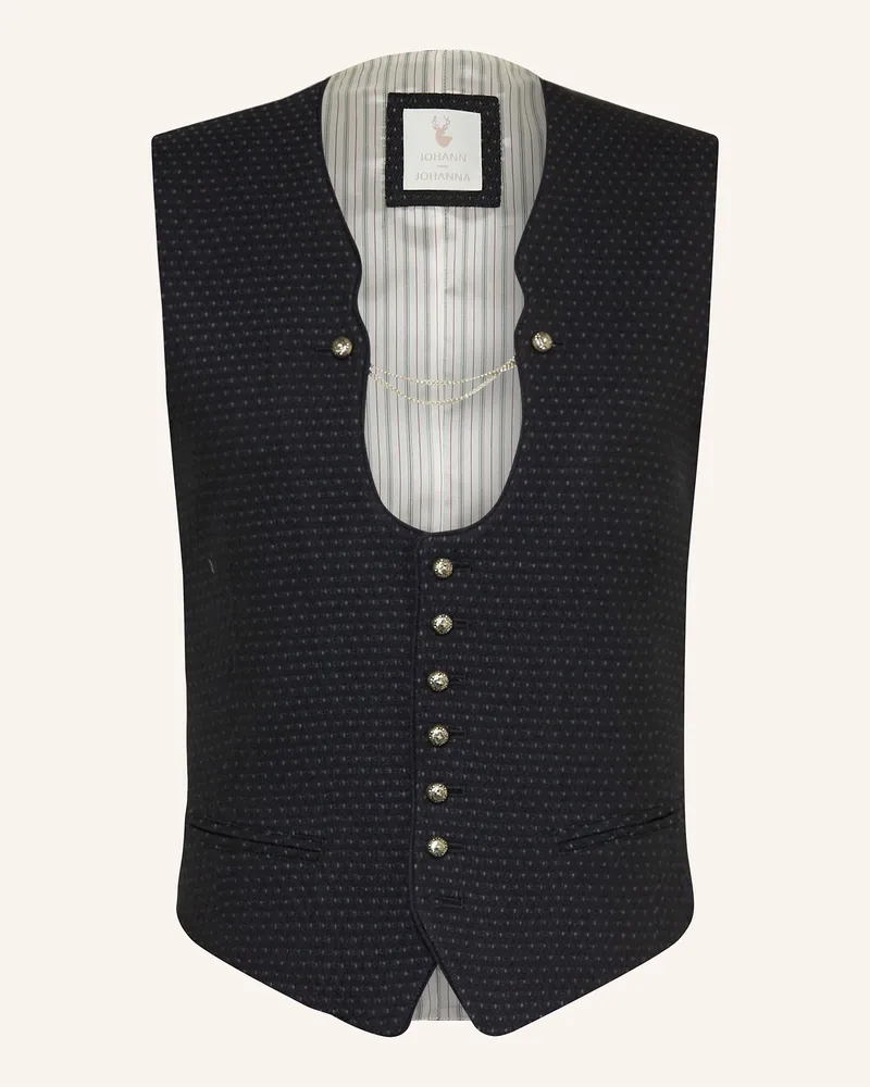 Johann & Johanna Trachtenweste blau Dunkelblau
