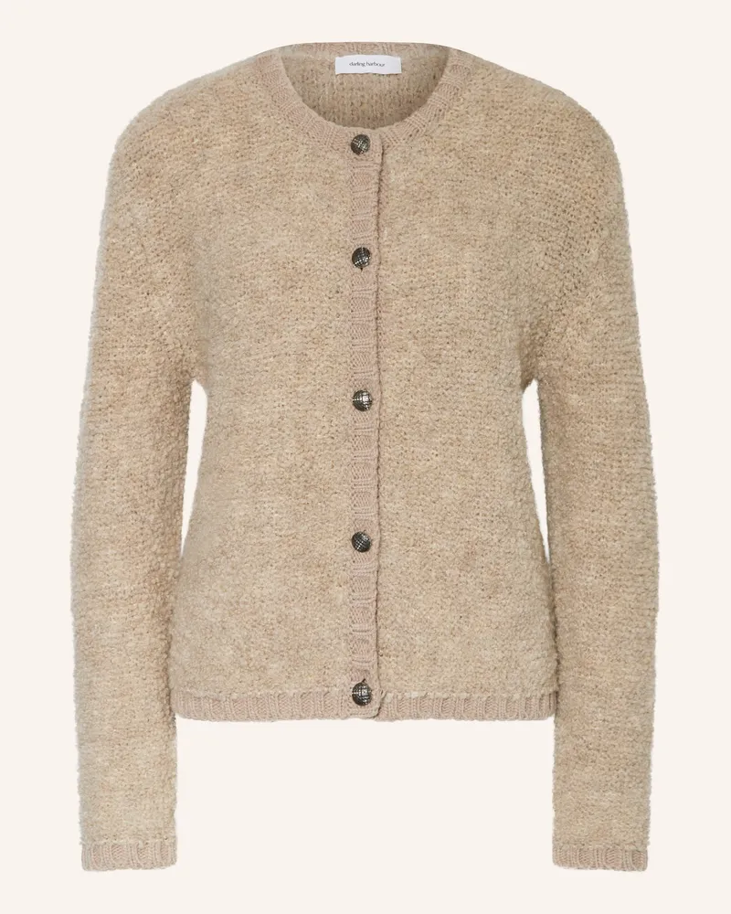 Darling Harbour Strickjacke aus Teddyfell Beige